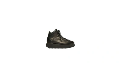 Shop Acne Studios Bertrand Leather W Shoes In Black