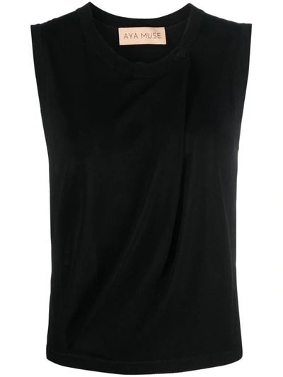 Shop Aya Muse Oloma Top Clothing In Black