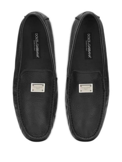 Shop Dolce & Gabbana Driver Shoes In Black