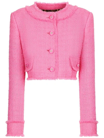 Shop Dolce & Gabbana Jacket Clothing In Pink & Purple