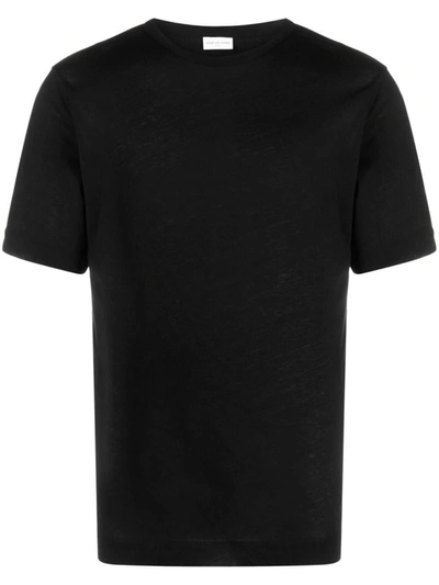 Shop Dries Van Noten 02800-habba 7616 M.k.t-shirt Clothing In Black