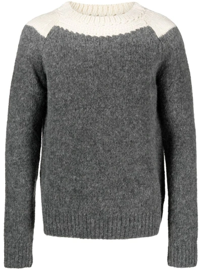Shop Dries Van Noten 03620-morgan 7710 M.k.sweater Clothing In Grey