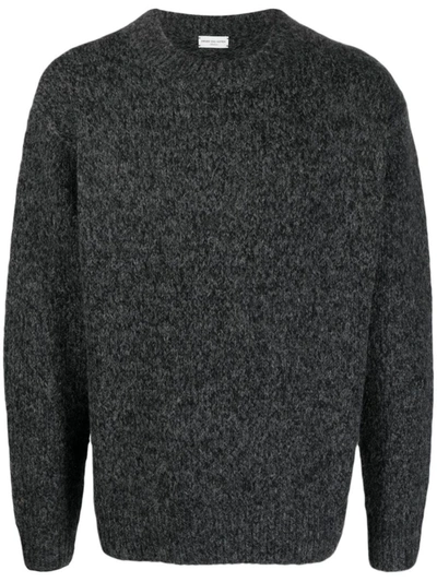Shop Dries Van Noten 03650-morane 7704 M.k.sweater Clothing In Grey