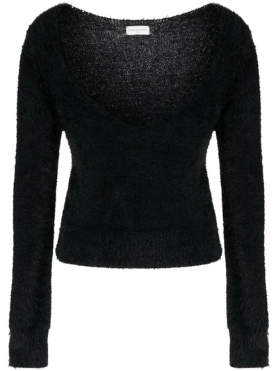 Shop Dries Van Noten 04380-teron 7703 W.k.sweater Clothing In Black
