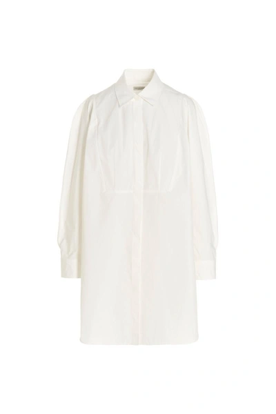 Shop Dries Van Noten Dali 4027 W.w.dress Clothing In 001 White