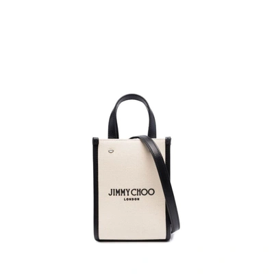 Shop Jimmy Choo Bags In Neutrals/black