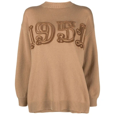 Shop Max Mara Sweaters In Brown