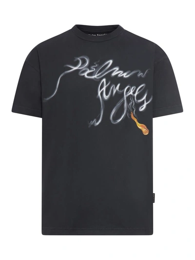 Shop Palm Angels T-shirts In Black