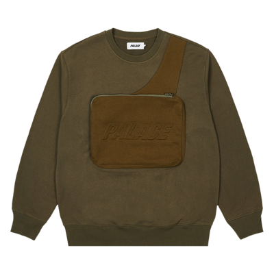 Pre-owned Palace Bag Crew 'olive' In Green
