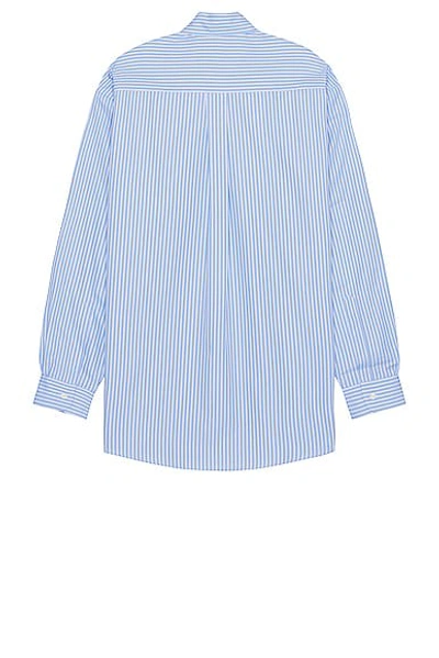 Shop Sky High Farm Workwear Unisex Samira Nasr Striped Shirt Woven In Stripe 1