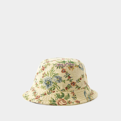 Shop Vivienne Westwood Trellis Tapestry Bucket Hat -  - Synthetic - Beige