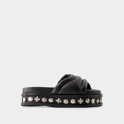 Shop Toga Aj1329 Sandals -  Pulla - Leather - Black