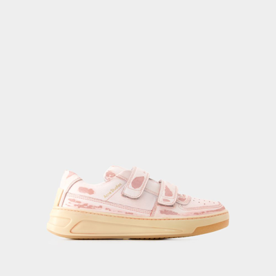 Shop Acne Studios Steffey Cities Sneakers -  - Leather - Antique Pink