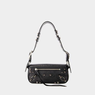 Shop Balenciaga Le Cagole Sling Xs Shoulder Bag -  - Leather - Black