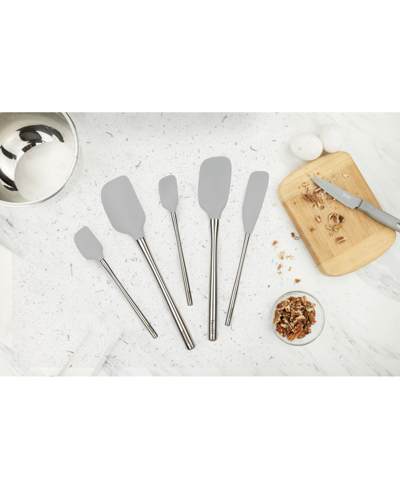 Tovolo 5-pc. Flex-core Stainless-steel Handle Spatula Set In Gray