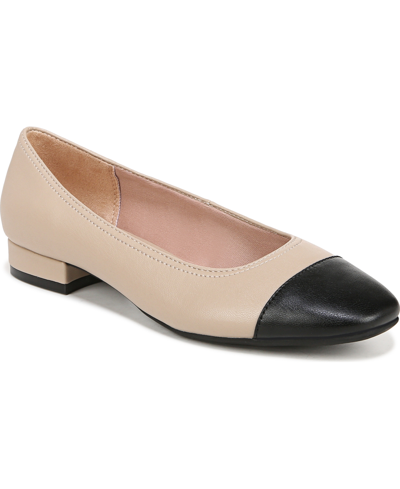Shop Lifestride Women's Cameo 3 Ballet Flats In Black,taupe Faux Leather