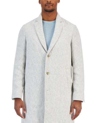 Shop Alfani Men's Bruno Regular-fit Textured Coat, Created For Macy's In Vanilla Ice