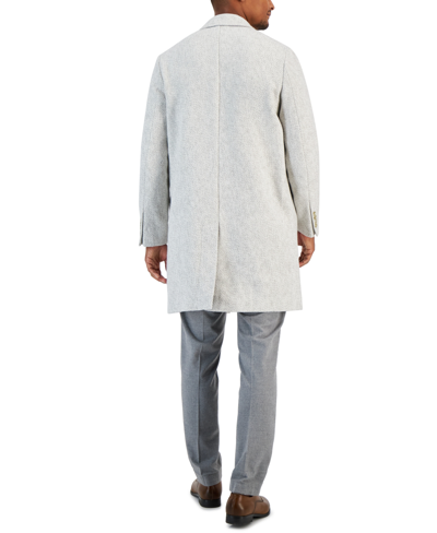 Shop Alfani Men's Bruno Regular-fit Textured Coat, Created For Macy's In Vanilla Ice
