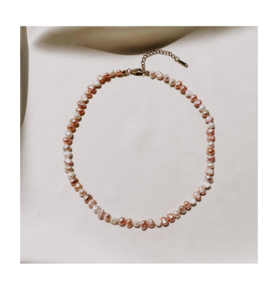 Heymaeve Statement Freshwater Pearls Necklace In Cream