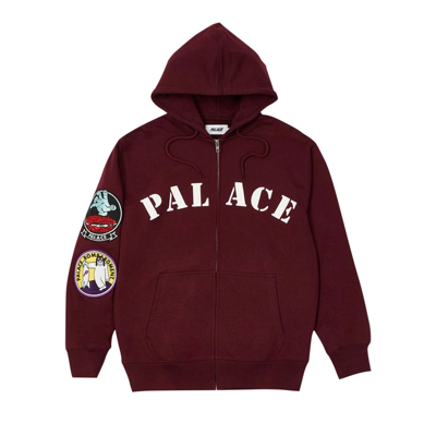 Pre-owned Palace Duck Bomb Hood 'burgundy' In Red