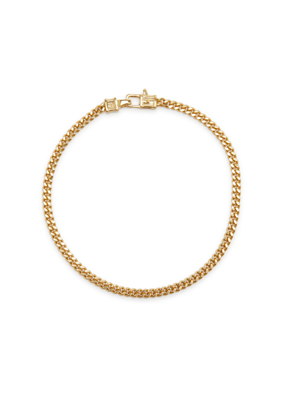 Shop Tom Wood Curb M 18kt Gold-plated Chain Bracelet