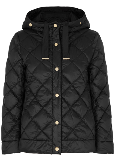 Shop Max Mara The Cube Risoft Reversible Quilted Shell Jacket In Black