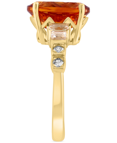 Shop Effy Collection Effy Citrine (4-1/2 Ct. T.w.) & White Sapphire (1/2 Ct. T.w.) Ring In 14k Gold In Yellow Gold