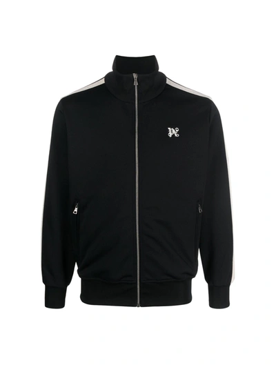 Shop Palm Angels Sports Jacket With Monogram In Black