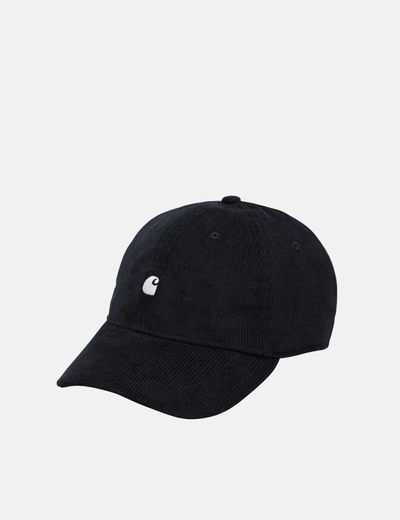 Shop Carhartt -wip Harlem Cap (cord) In Black