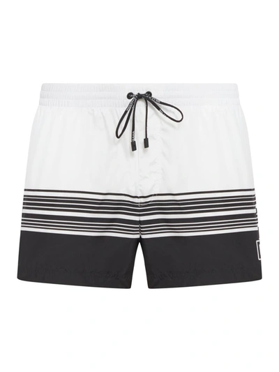 Shop Dolce & Gabbana Swim Shorts Swimwear In Black