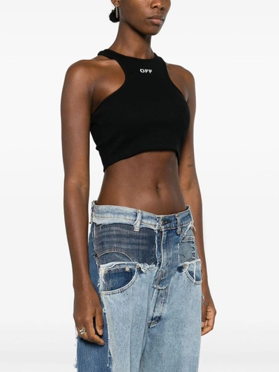 Shop Off-white Off White Top In Black