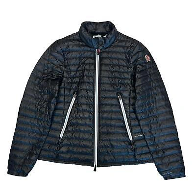 Pre-owned Moncler Grenoble Pontaix Daynamic Quilted Jacket Black Size 0 Uk8 Rrp1450