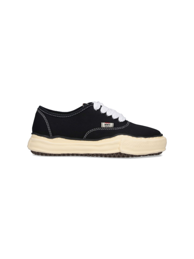 Shop Miharayasuhiro Low Top Sneakers In Black  