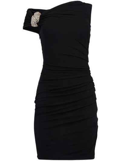 Shop Alexander Mcqueen Mini Dress In Black  