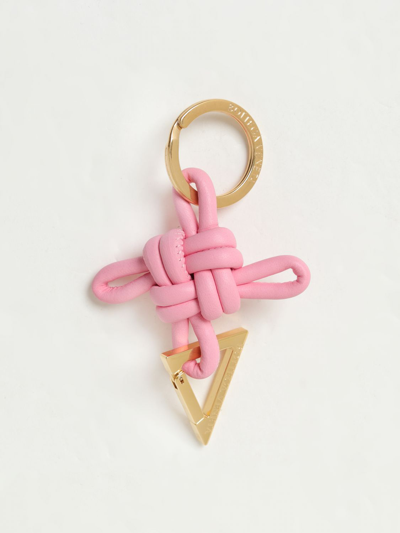 Shop Bottega Veneta Key Chain  Woman Color Pink