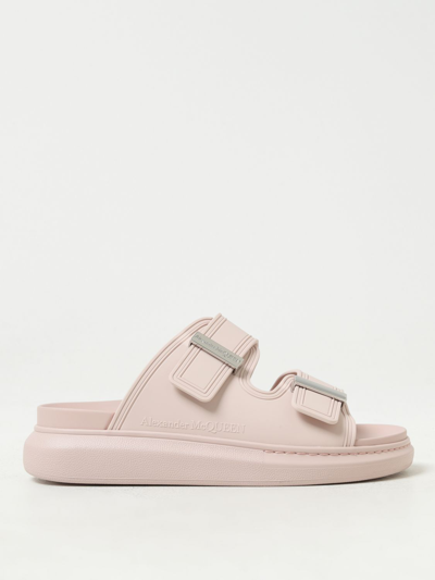 Shop Alexander Mcqueen Rubber Sandals In Pink