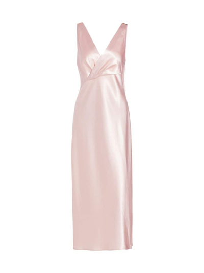 Shop Jason Wu Collection Women's Satin V-neck Cocktail Dress In Rosewater