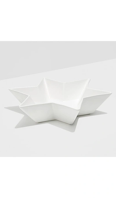 Shop Fazeek Ceramic Star Of David Bowl In White