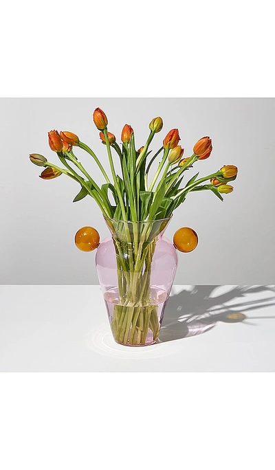 Fazeek Geo Urn In Pink & Amber
