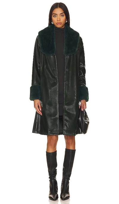 Shop Blanknyc Faux Leather Coat In Goodnight Moon