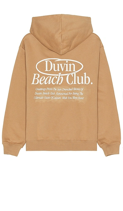 Shop Duvin Design Members Only Hoodie In Tan