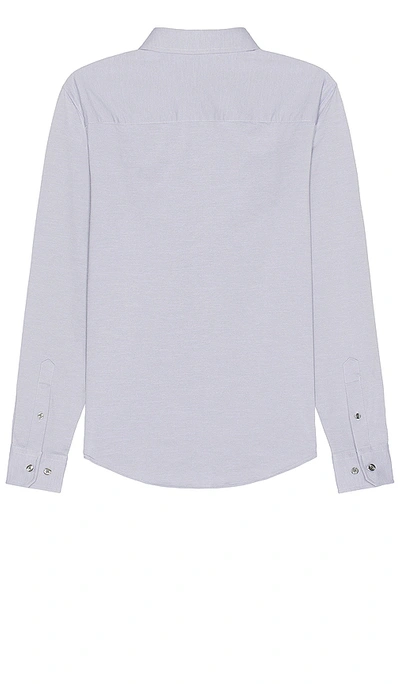 Shop Rhone Commuter Shirt In Gray Oxford