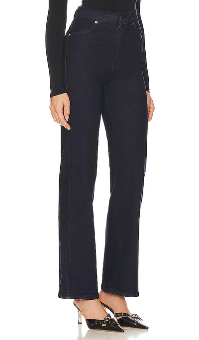 Dr Denim Moxy Straight In Cape Ink Dark Plain