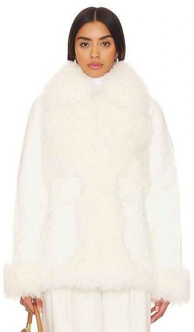 Shop Bubish Alexandra Coat In Ivory