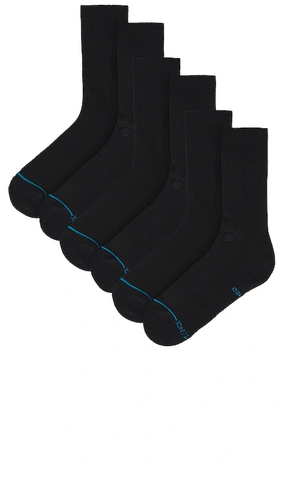 Shop Stance Shelter 3 Pack Sock In Black