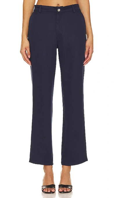 Shop Donni Carpenter Pant In Navy