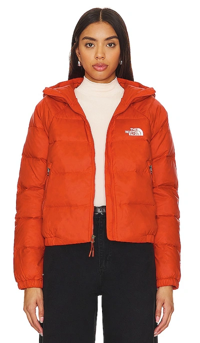 Shop The North Face Hydrenalite Down Hoodie In Fiery Red