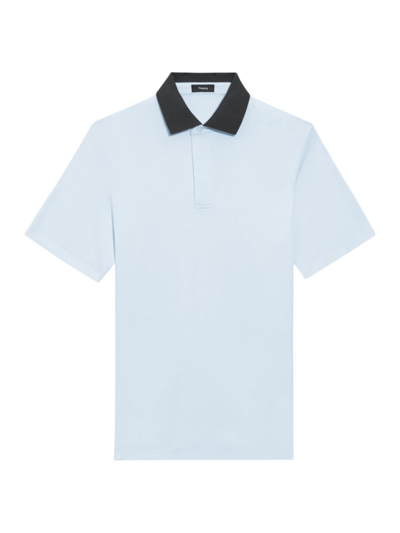 Shop Theory Men's Kayser Polo Shirt In Ice
