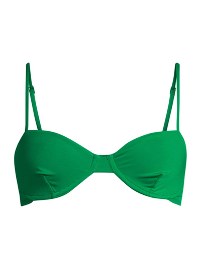 Shop Haight Women's Lidi Underwire Bikini Top In Digital Green