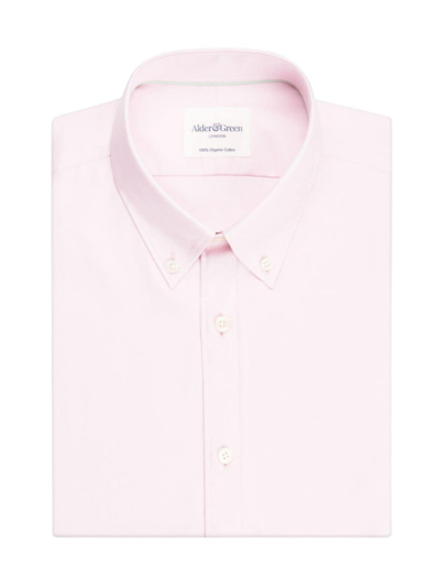 Shop Alder & Green Men's Oxford Slim-fit Shirt In Pink